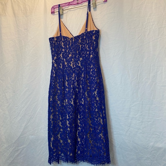 LuLus Blue Lace She’s a Knockout Bodycon Mini Dress - Picture 7 of 14